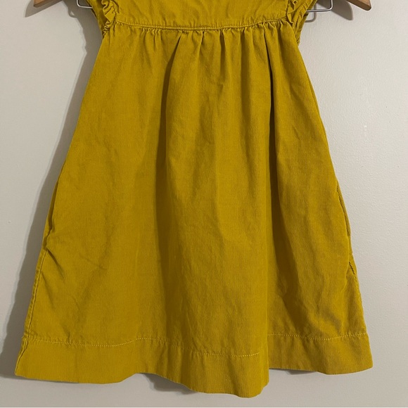 Mini Boden Mustard Yellow Corduroy Dress 5/6years - Picture 6 of 16